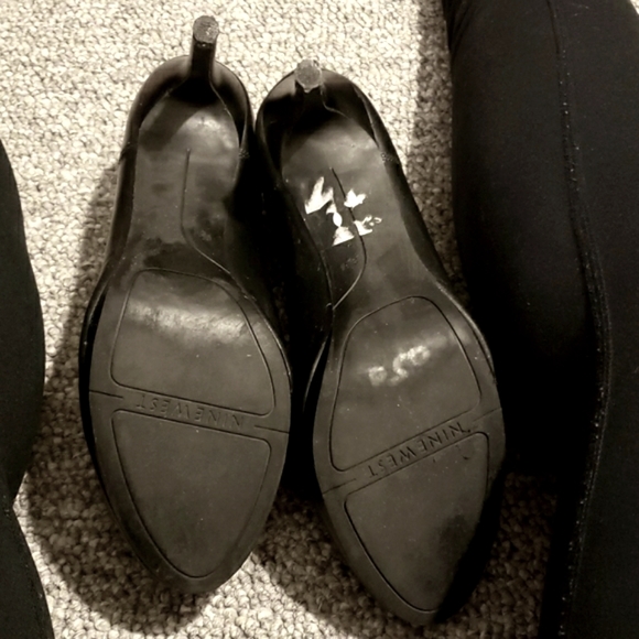 Nine West black bootie, leather, size 8.5 - Picture 5 of 6